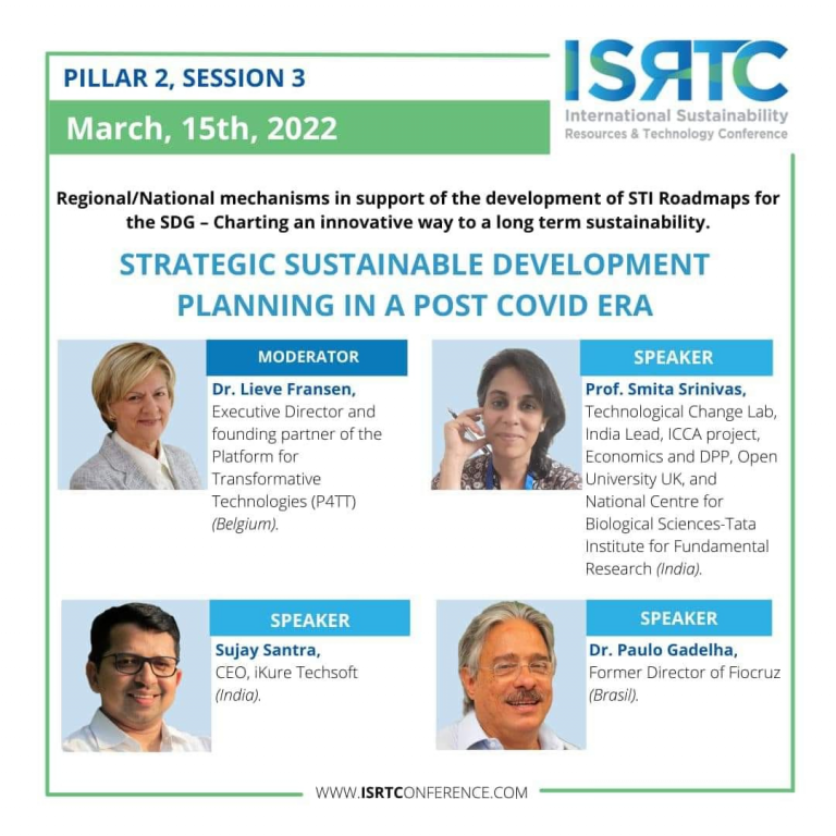 Mr. Sujay Santra invited as a speaker at the International Sustainability Resources & Technology Conference (ISRTC 2022), on 15th March which is currently being held in Oman.